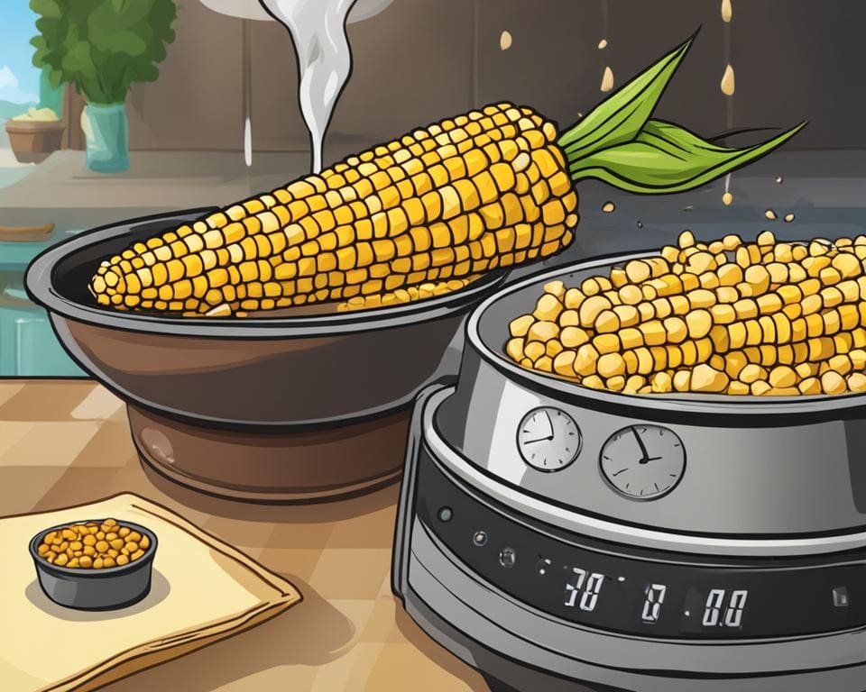 hoe lang moeten maiskolven koken