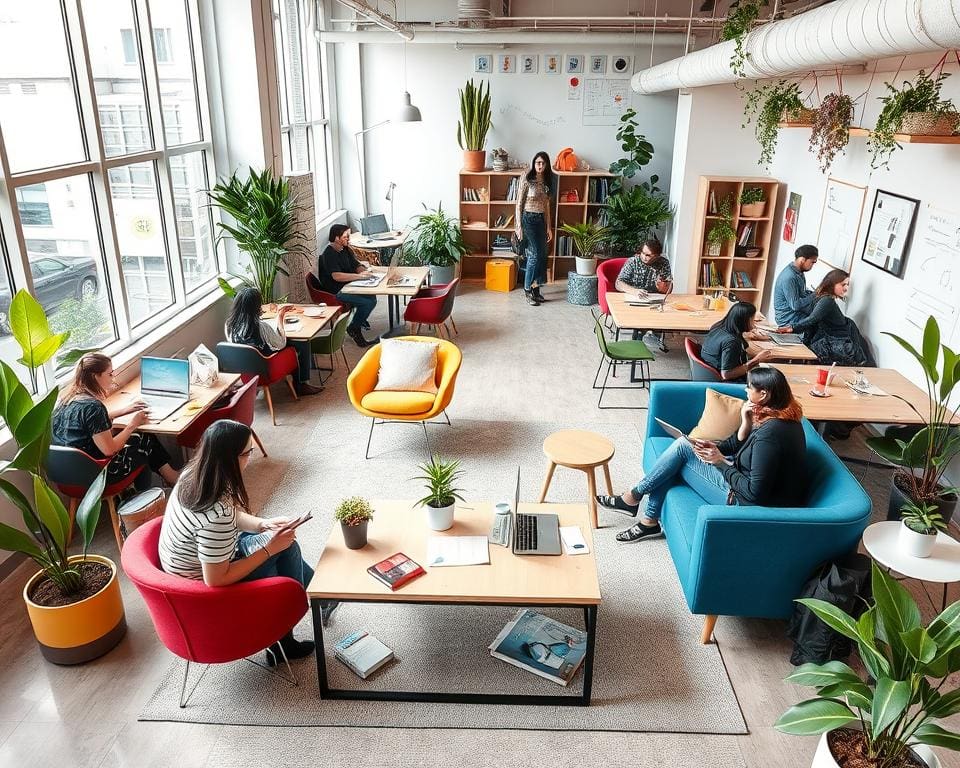 kostenbesparing en inspirerende omgeving in co-working spaces