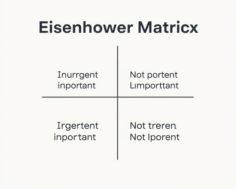 Eisenhower Matrix voor taken reduceren