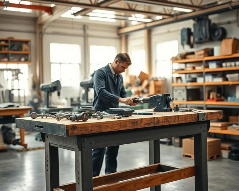 industriële werkbank